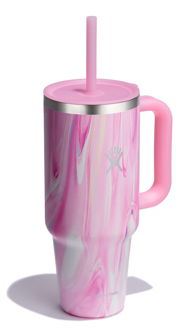 Hydro Flask 40oz Travel Tumbler Straw Mug jelly pink