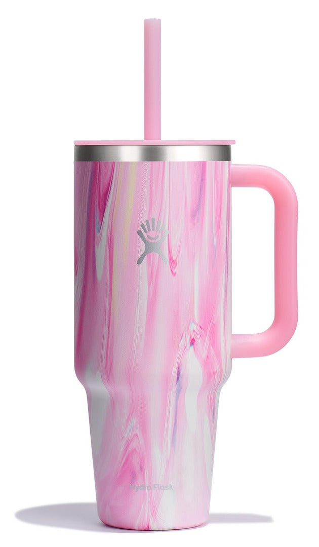 Hydro Flask 40oz Travel Tumbler Straw Mug jelly pink