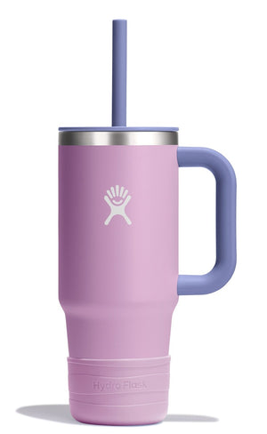 Hydro Flask Kids 24oz Travel Tumbler Straw Mug Anemone Purple