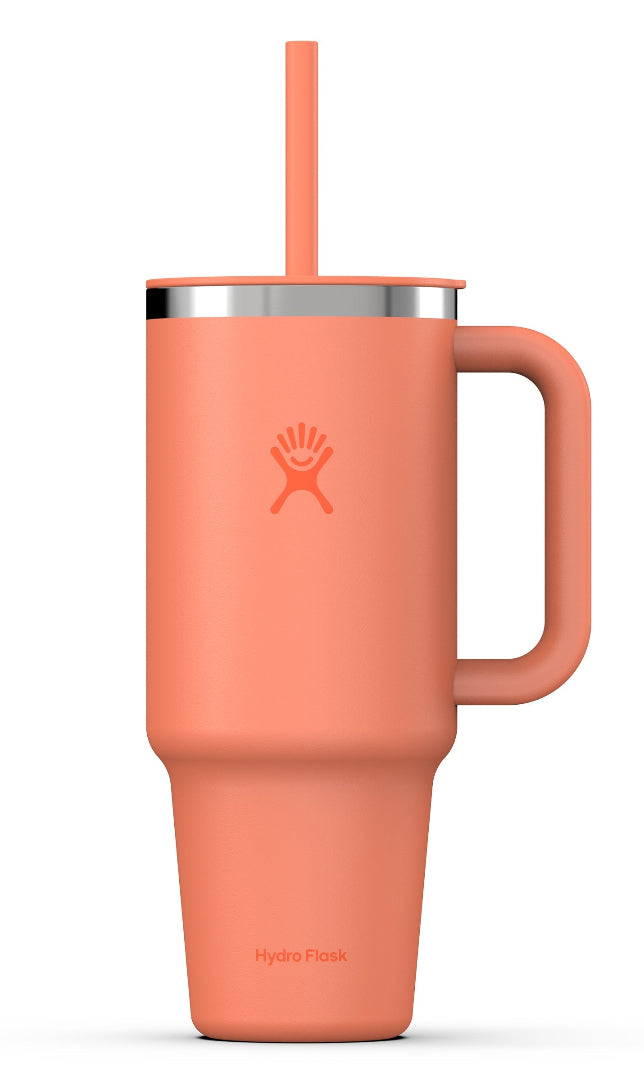 Hydro Flask Travel Tumbler Straw Mug 40 oz / 1.2 L nectar orange