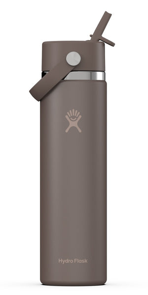 Hydro Flask Wide Mouth Bottle with Flex Straw Cap 24oz/710ml sandpiper brown