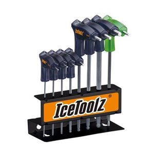 IceToolz P-Handle Allen Wrench Set with Holder