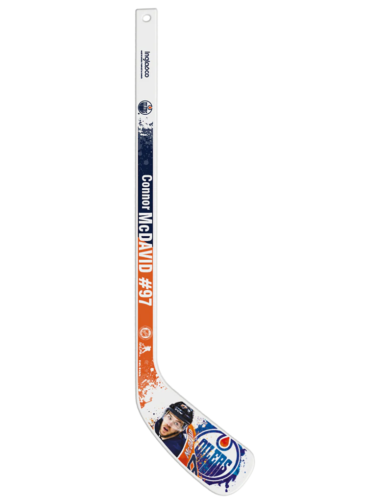 Inglasco NHL Edmonton Oilers Connor McDavid Mini Player Stick