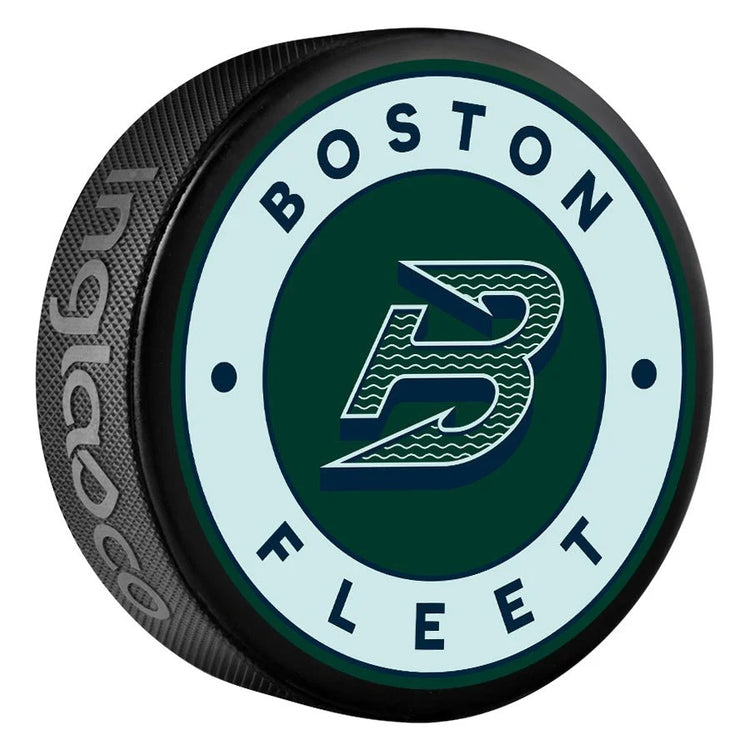 Inglasco PWHL Boston Fleet Classic Souvenir Puck green