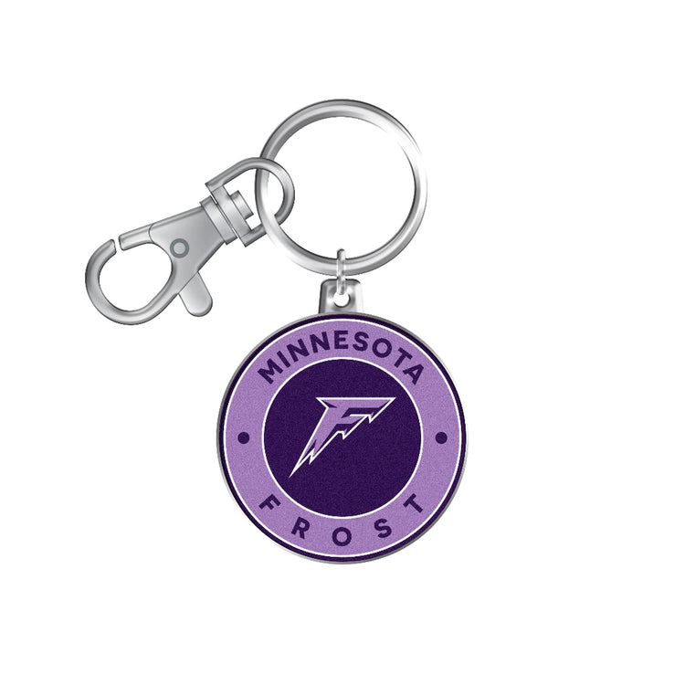 Inglasco PWHL Minnesota Frost Logo Keychain purple