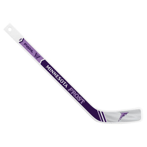 Inglasco PWHL Minnesota Frost Plastic Mini Player Stick purple