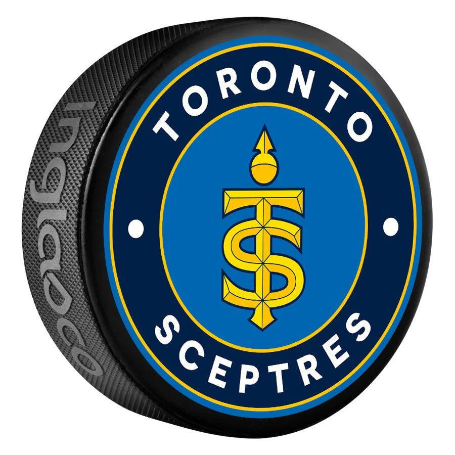 Inglasco PWHL Toronto Sceptres Classic Souvenir Puck blue