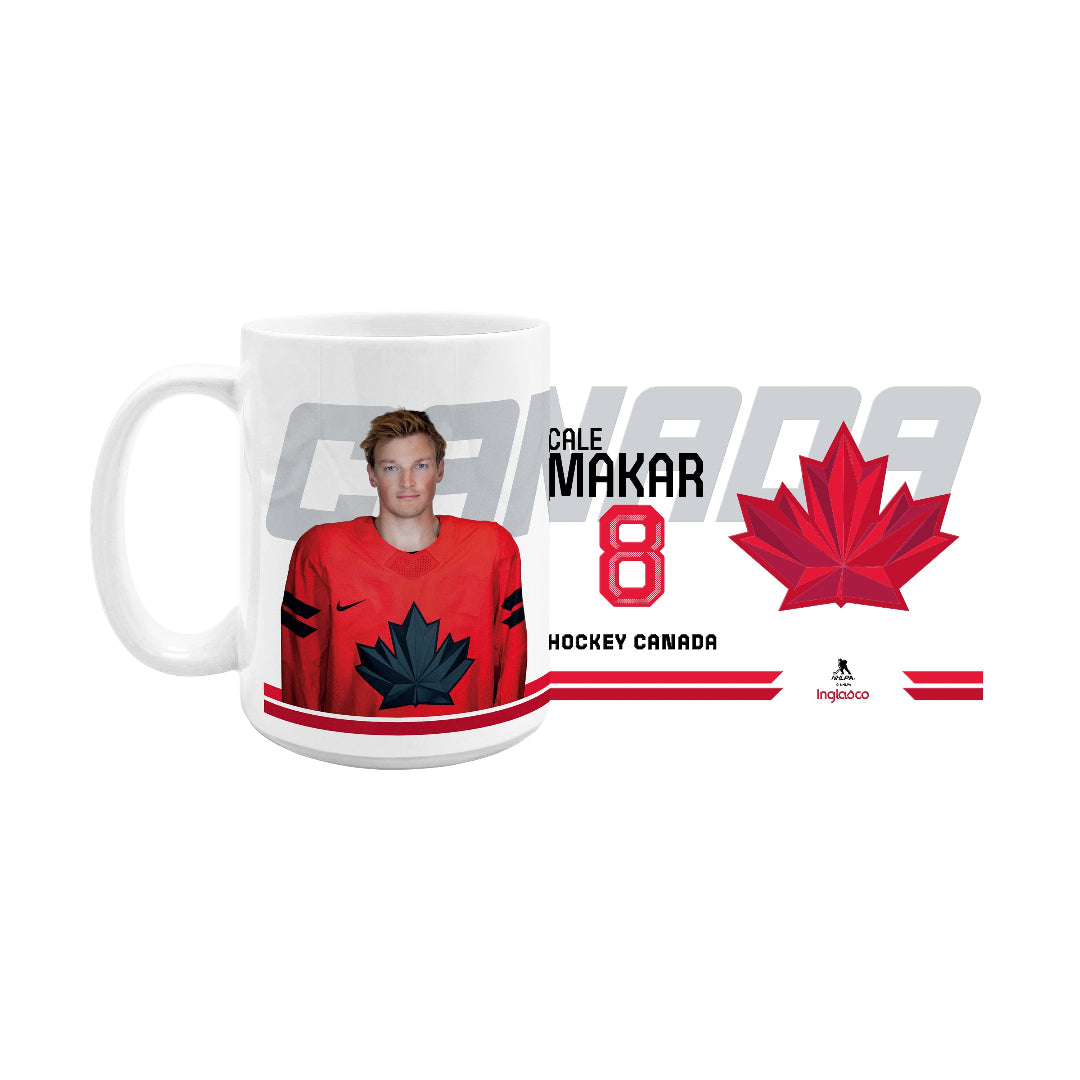 Inglasco Team Canada Cale Makar Home Jersey 15oz Mug