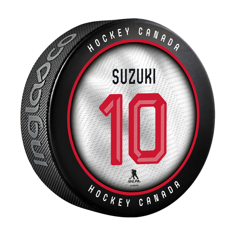 Inglasco Team Canada Nick Suzuki Souvenir Puck