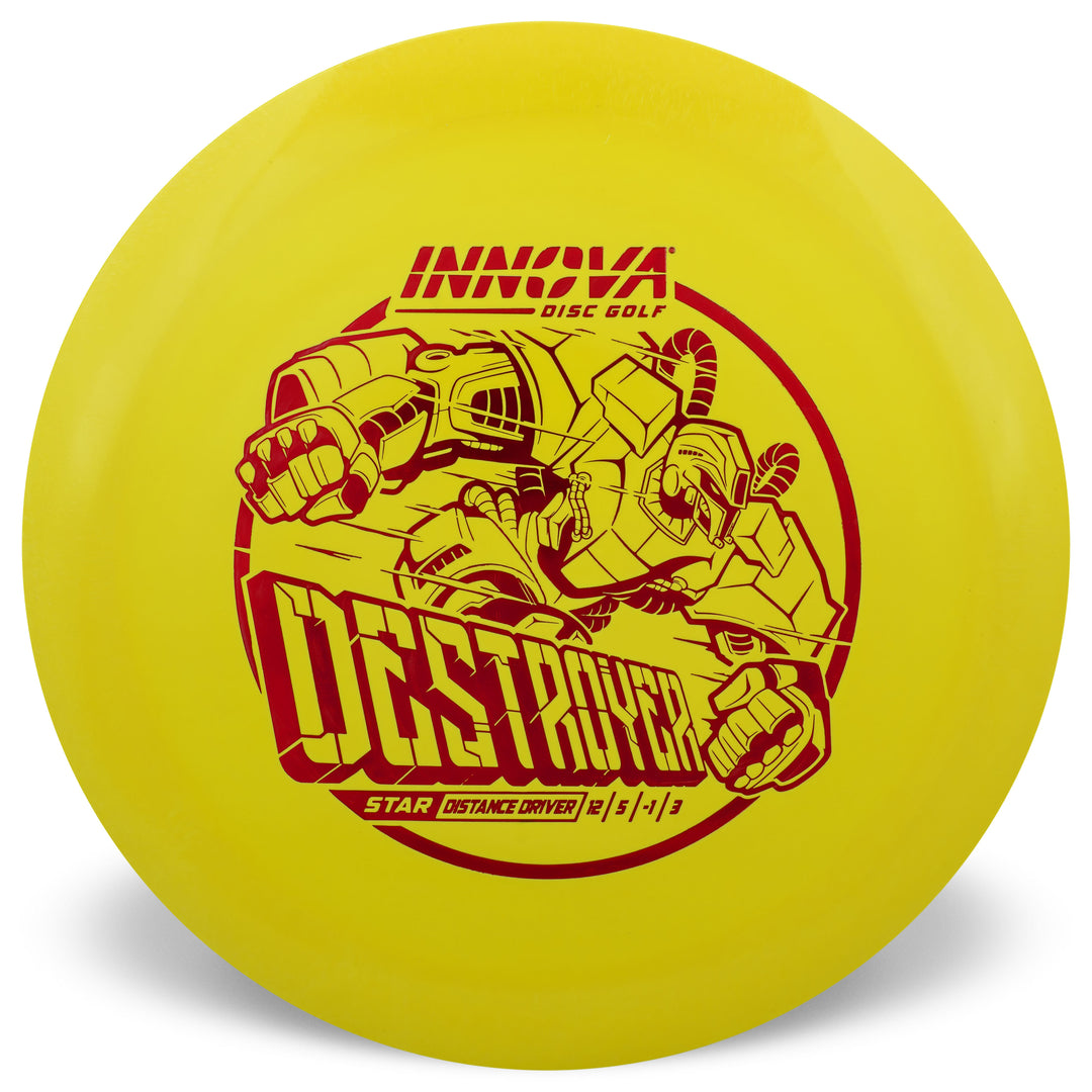Innova Destroyer Star Distance Driver Golf Disc yellow