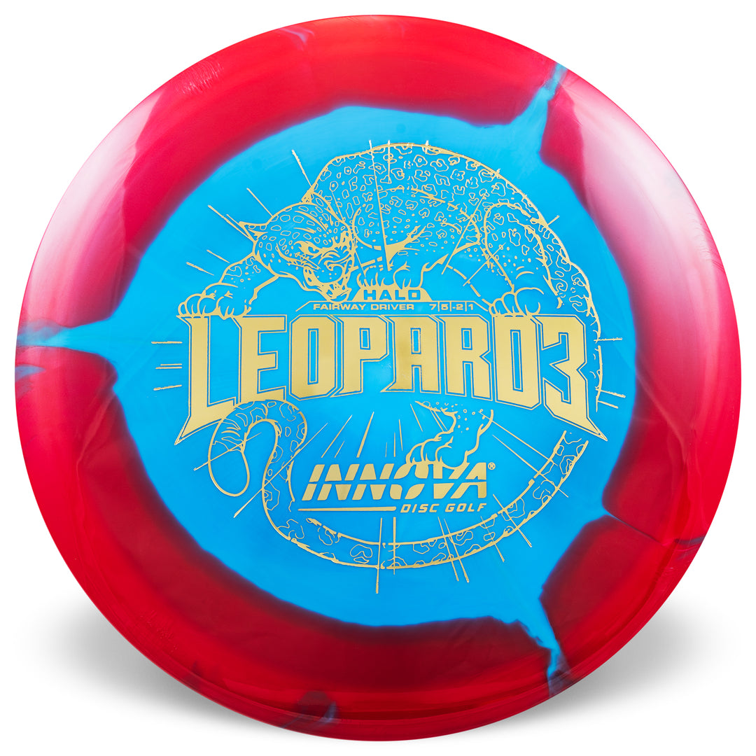 Innova Leopard3 Halo Star Fairway Driver Golf Disc red teal blue