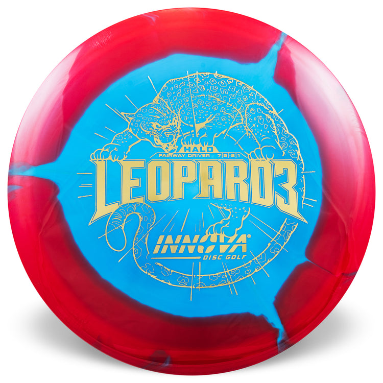 Innova Leopard3 Halo Star Fairway Driver Golf Disc red teal blue