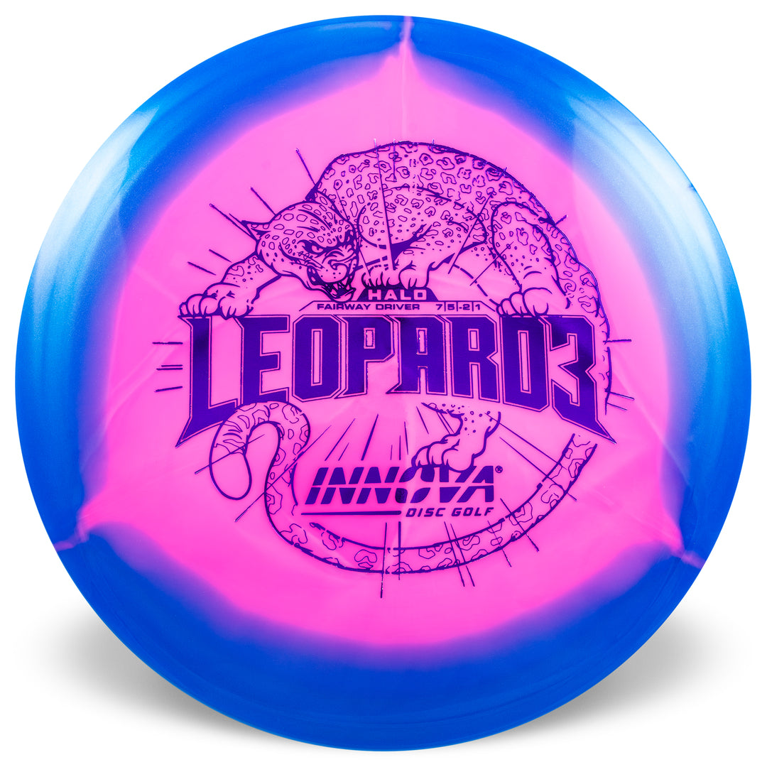 Innova Leopard3 Halo Star Fairway Driver Golf Disc blue pink
