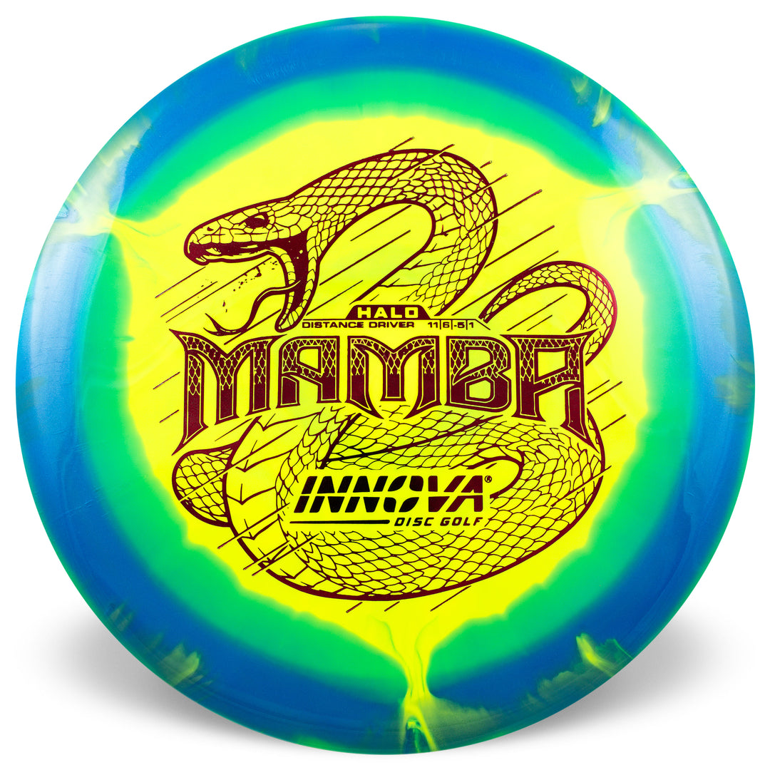 Innova Mamba Halo Star Distance Driver Golf Disc yellow blue