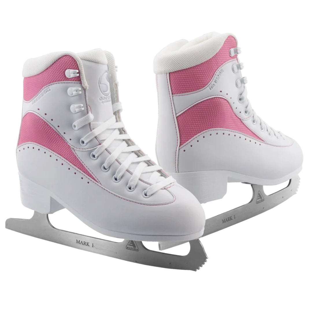 Jackson Ultima Girl's Softec Vista ST3251 Figure Skate white pink
