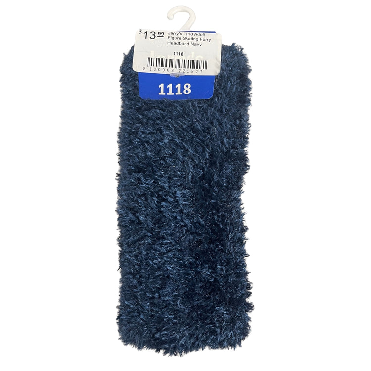 Jerry's 1118 Adult Figure Skating Furry Headband blue
