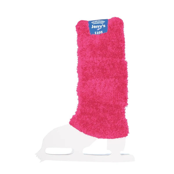 Jerry's Adult 1105 Furry Figure Skating Leg Warmers bright pink