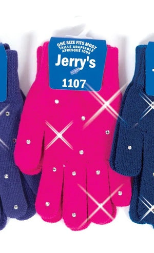 Jerry's Adult 1107 Crystal Mini Figure Skating Gloves pink