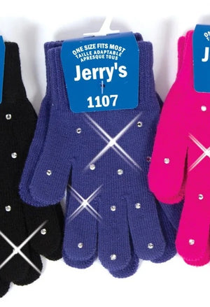Jerry's Adult 1107 Crystal Mini Figure Skating Gloves purple