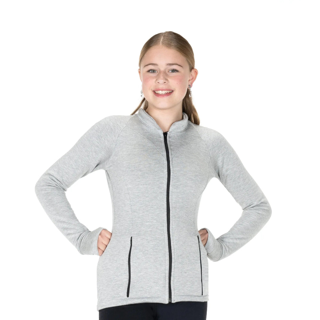 Jerry's Girl's 415 Everywhere Figure Skating Jacket grey melange