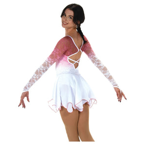 Jerry's Girl's 578 Petals in the Snow Figure Skating Dress white pink