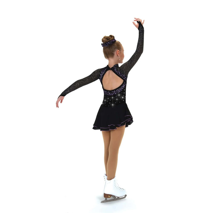Jerry's Girl's 605 White Knight Figure Skating Dress Black Night 1