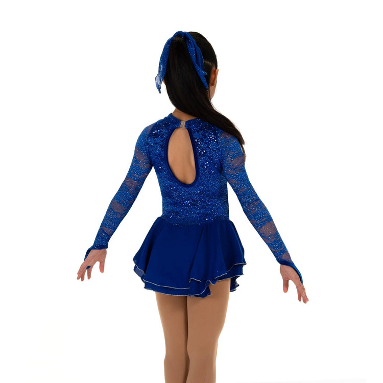Jerry's Girl's 609 Sequin Lining Figure Skating Dress royal blue