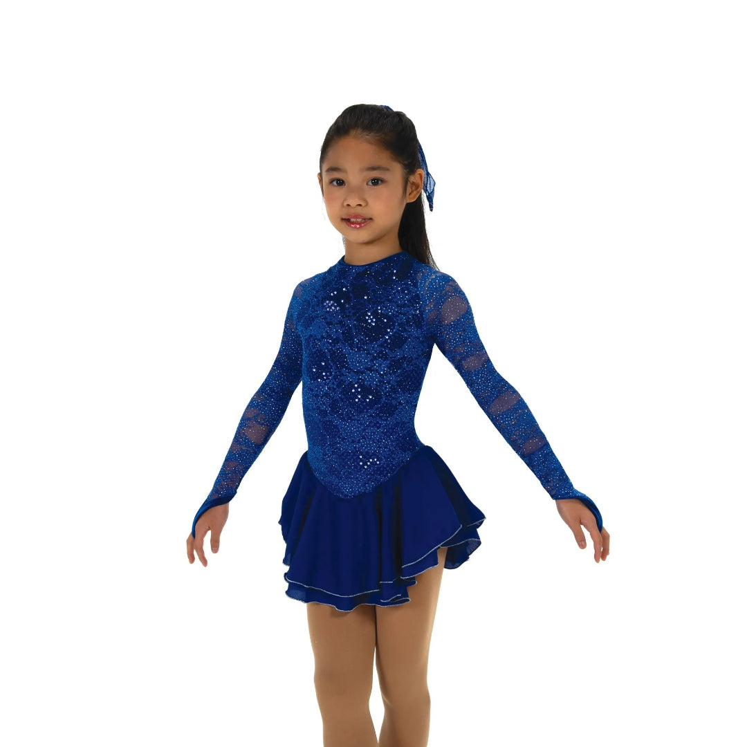 Jerry's Girl's 609 Sequin Lining Figure Skating Dress royal blue