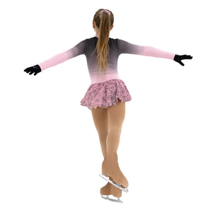Jerry's Girl's 692 Rosy Cozy Fleece Figure Skating Dress pink