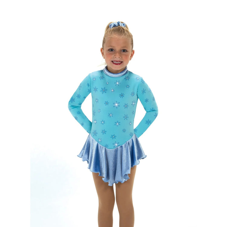 Jerry's Girl's 694 Snow Fleece Figure Skating Dress tiffany blue