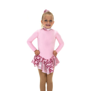 Jerry's Girl's 696 Fancy Fleece Figure Skating Dress ballet pink