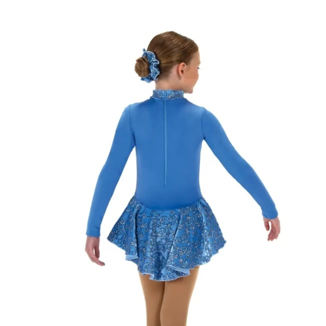 Jerry's Girl's 696 Fancy Fleece Figure Skating Dress bluebell