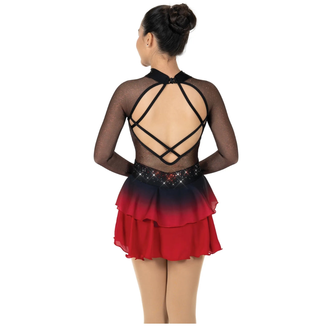 Jerry's Girl's AA012 Cordoba Figure Skating Dress black red