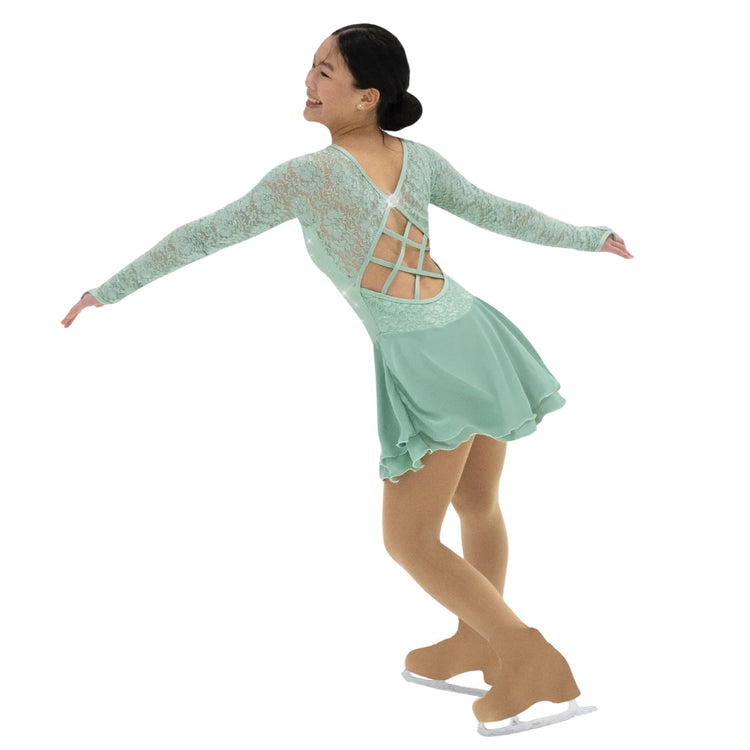Jerry's Girl's AA051 For Good Figure Skating Dress Green Goodness green