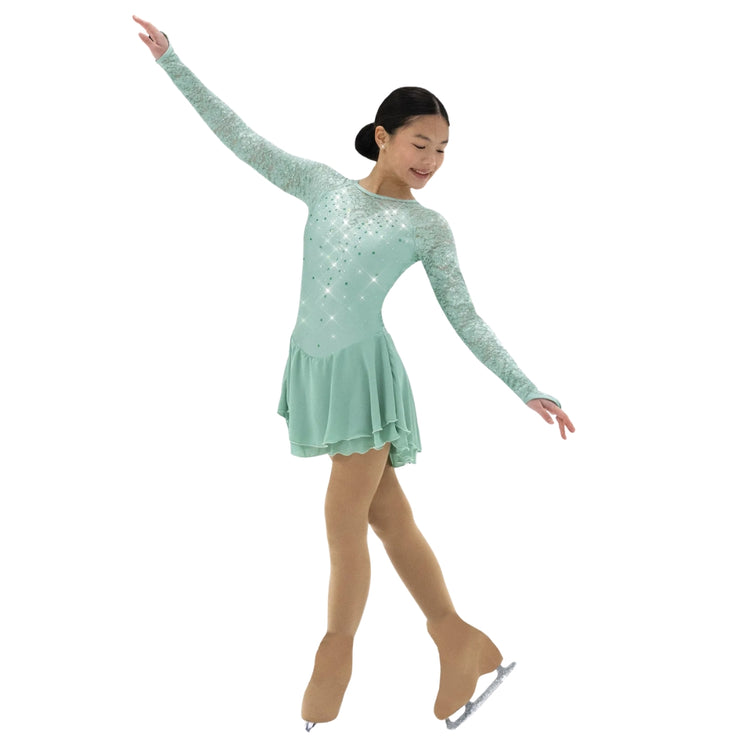Jerry's Girl's AA051 For Good Figure Skating Dress Green Goodness green