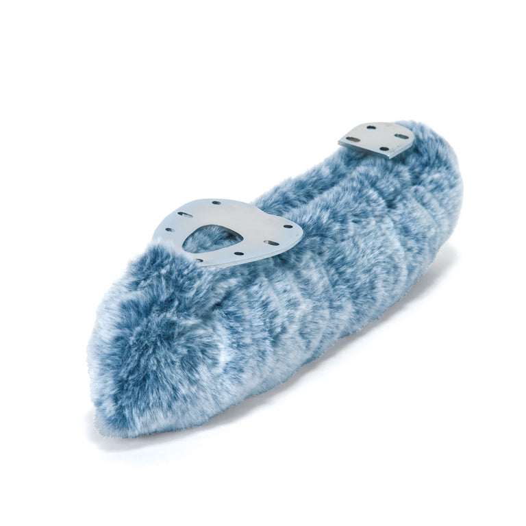Jerry's Plush Pillow Fur Figure Skate Guard Blue Fox