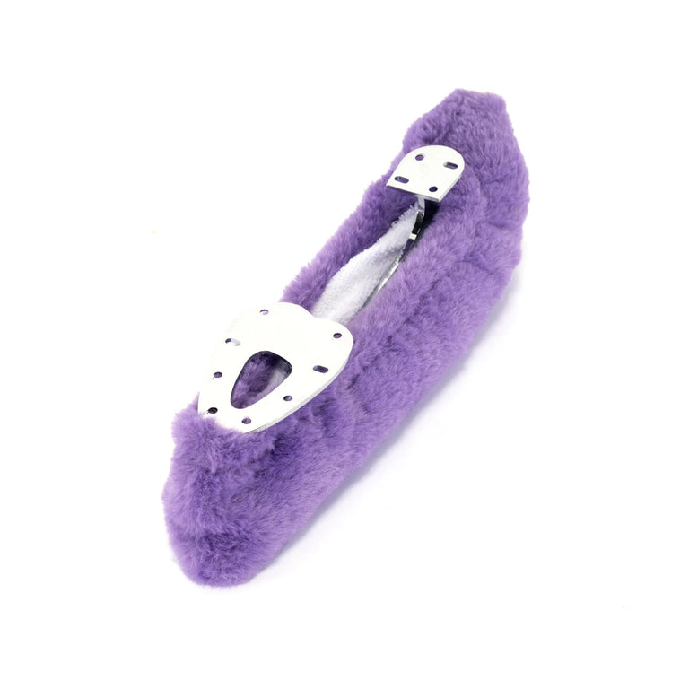Jerry's Plush Pillow Fur Figure Skate Guard purple chinchilla