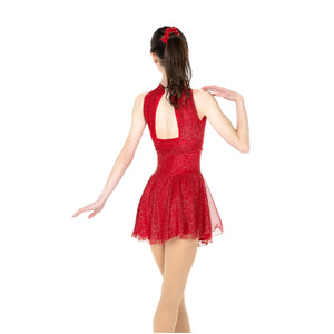 Jerry's Women's 273 Halterette Figure Skating Dress red