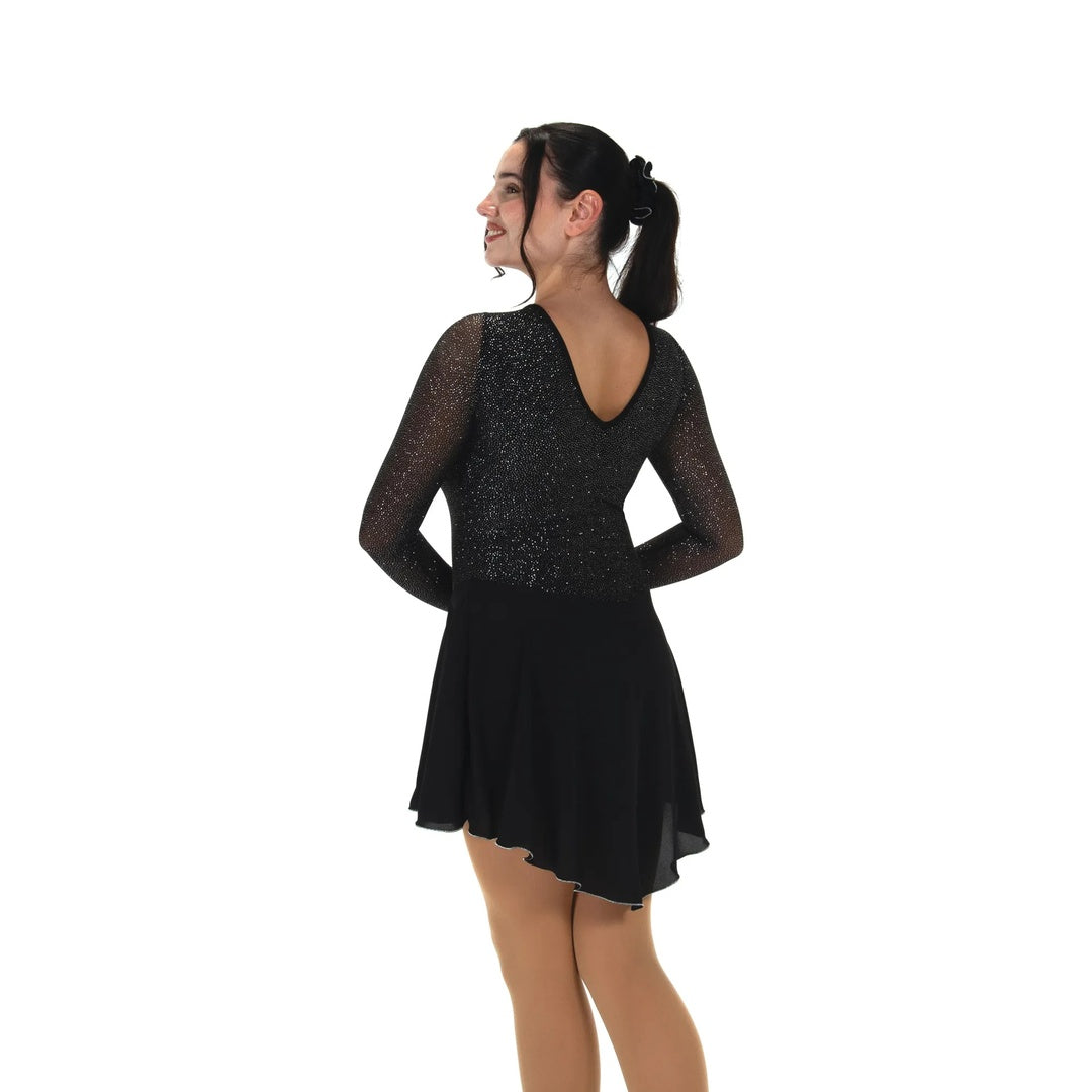 Jerry's Women's 569 Silver Dust Figure Skating Dress black star