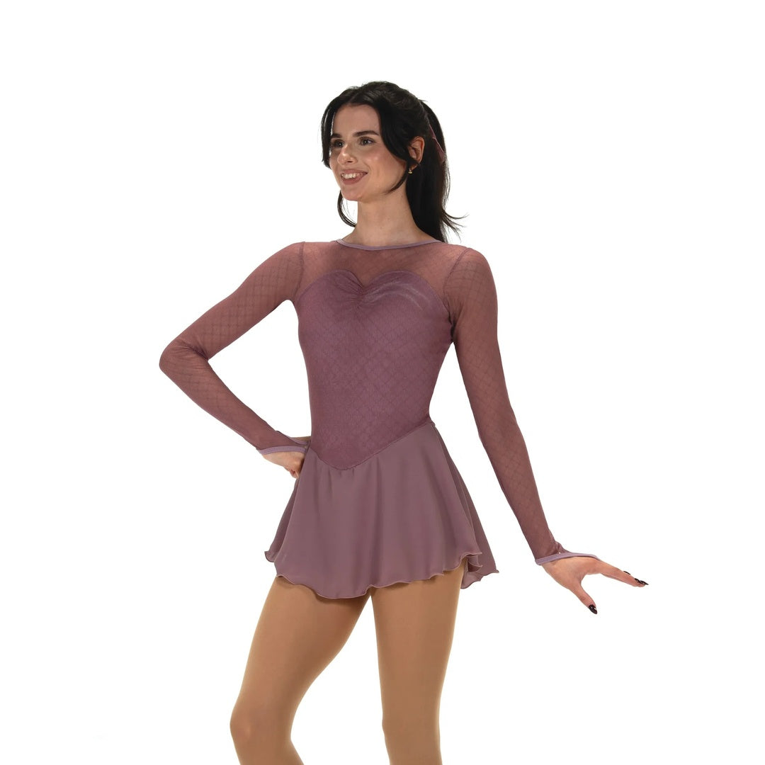 Jerry's Women's 93 Overmesh Figure Skating Dress mauve pink