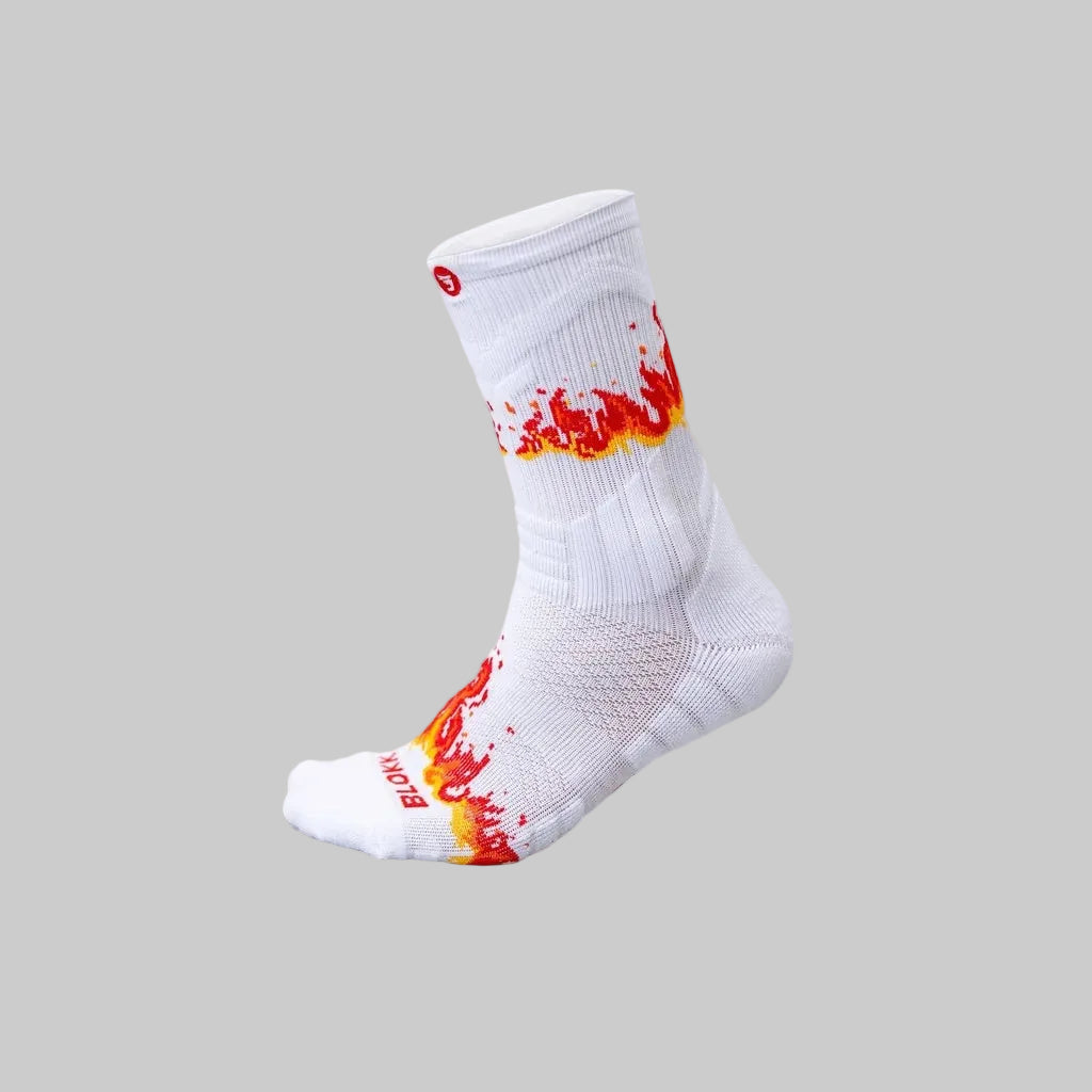 Jumplete Attakk Volleyball Socks white/fire