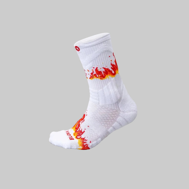 Jumplete Attakk Volleyball Socks white/fire