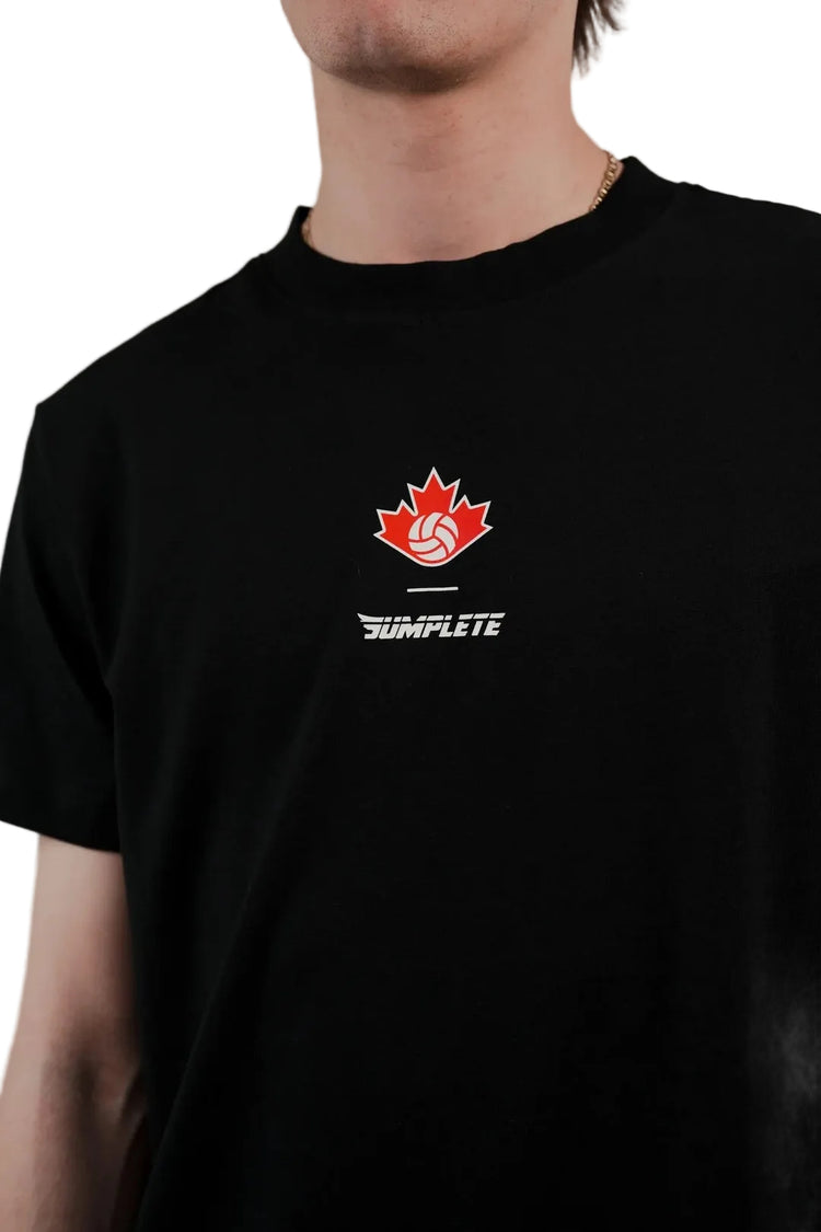 Jumplete Men's Courtside Luxe Performance Fit T-Shirt black