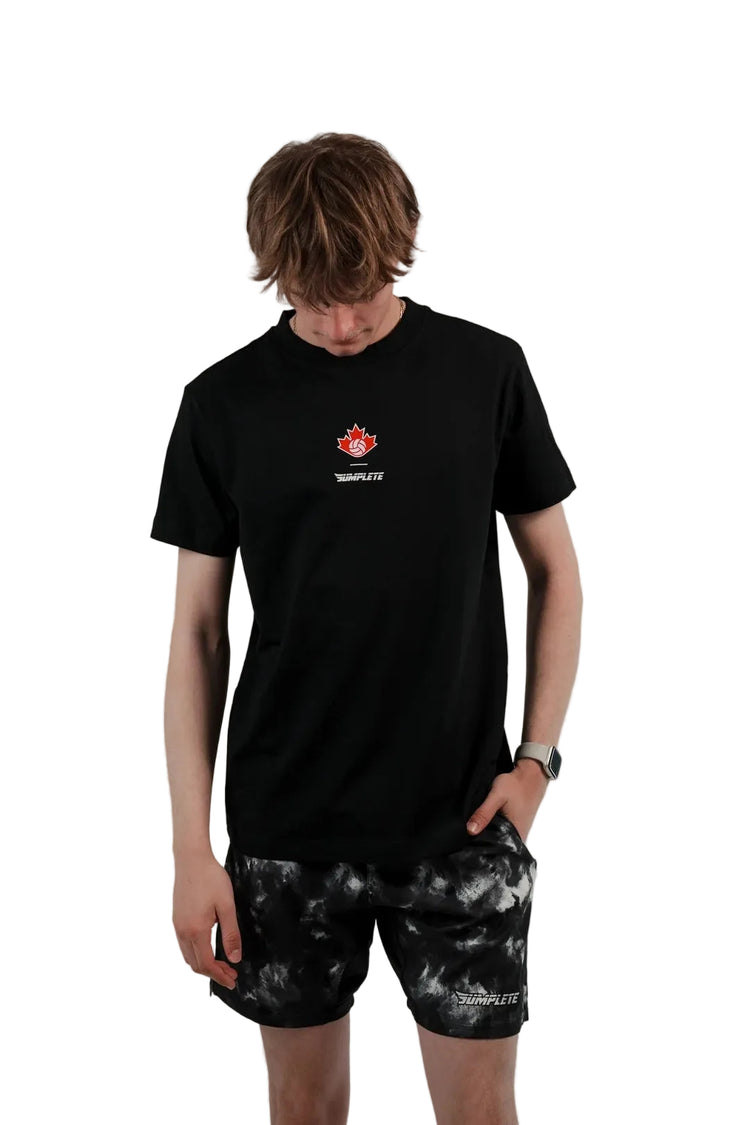 Jumplete Men's Courtside Luxe Performance Fit T-Shirt black