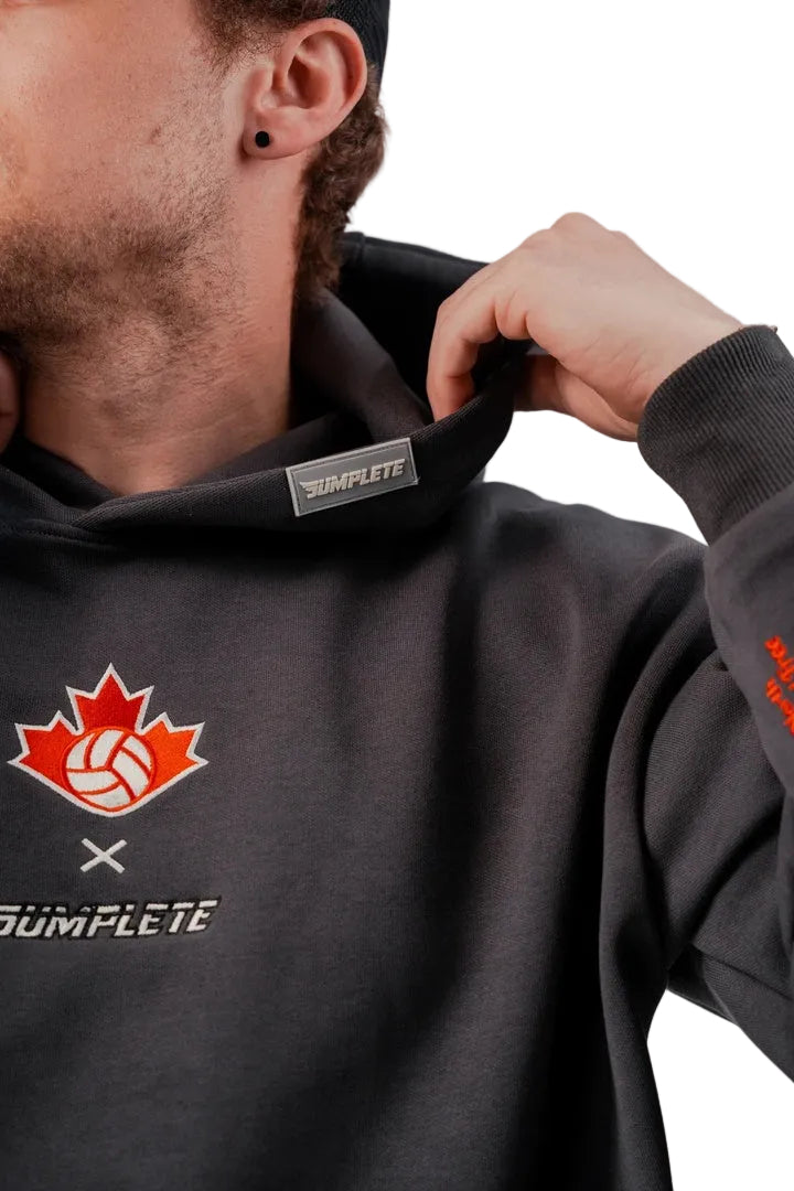 Jumplete Men's Courtside Luxe Hoodie grey