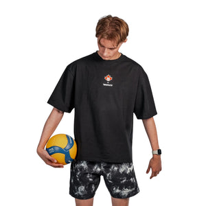 Jumplete Courtside Luxe Relaxed Fit Tee Canada black 