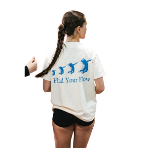 Jumplete Courtside Luxe Relaxed Fit Tee elite resilience cream 