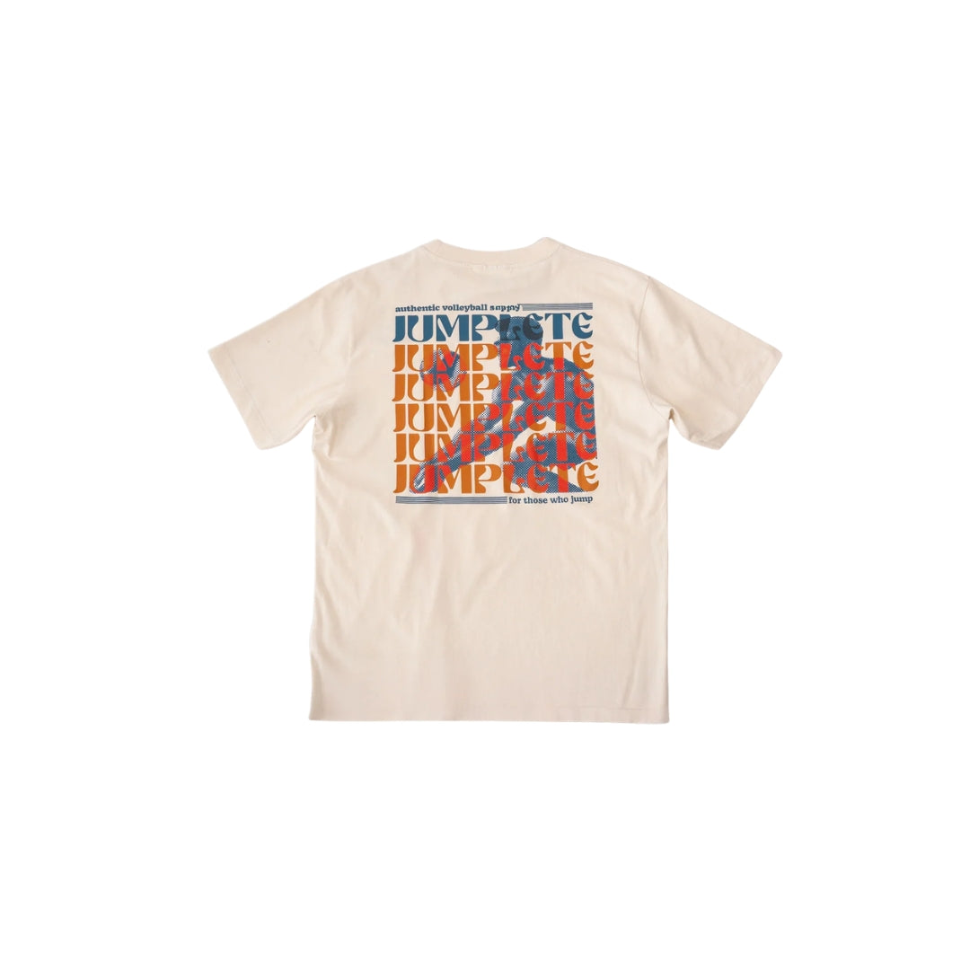 Jumplete Courtside Luxe Relaxed Fit Tee orange cream
