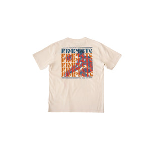 Jumplete Courtside Luxe Relaxed Fit Tee orange cream