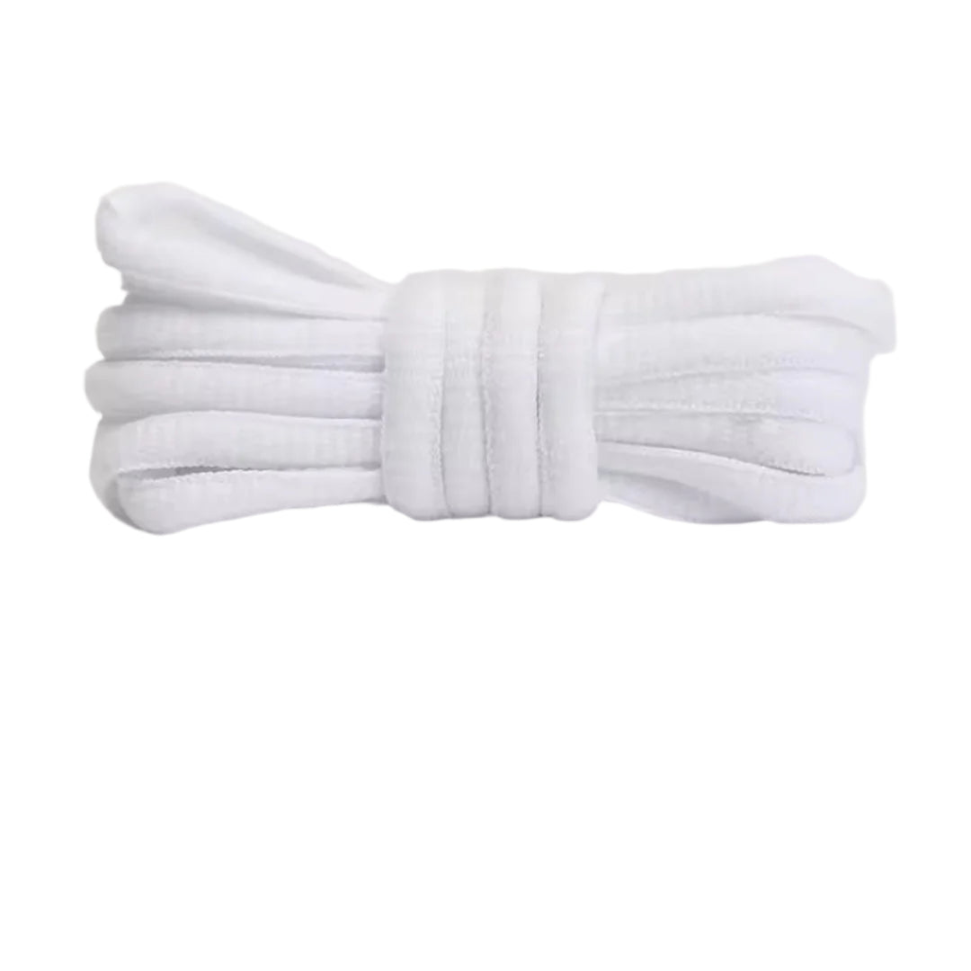 K-Fresh Oval Shoe Laces-White